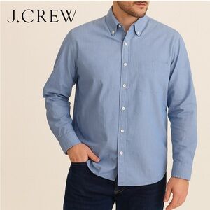 J. Crew Men's Sky Classic Button Down Shirt Size Large